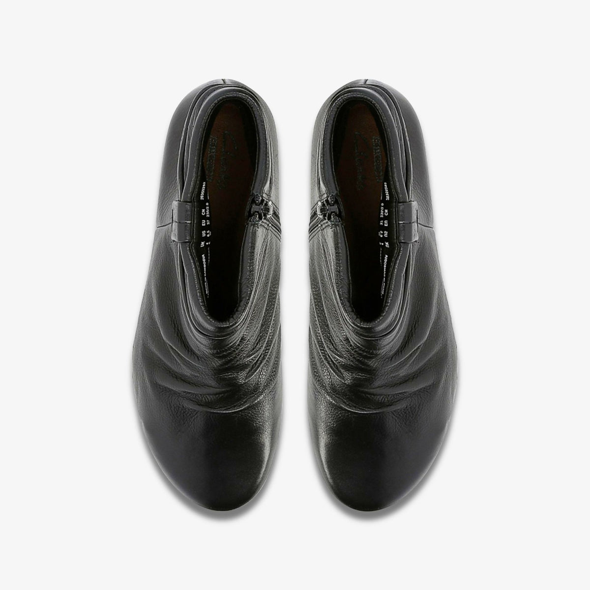 Clarks Women Matron Ella Ankle Boot Black Leather