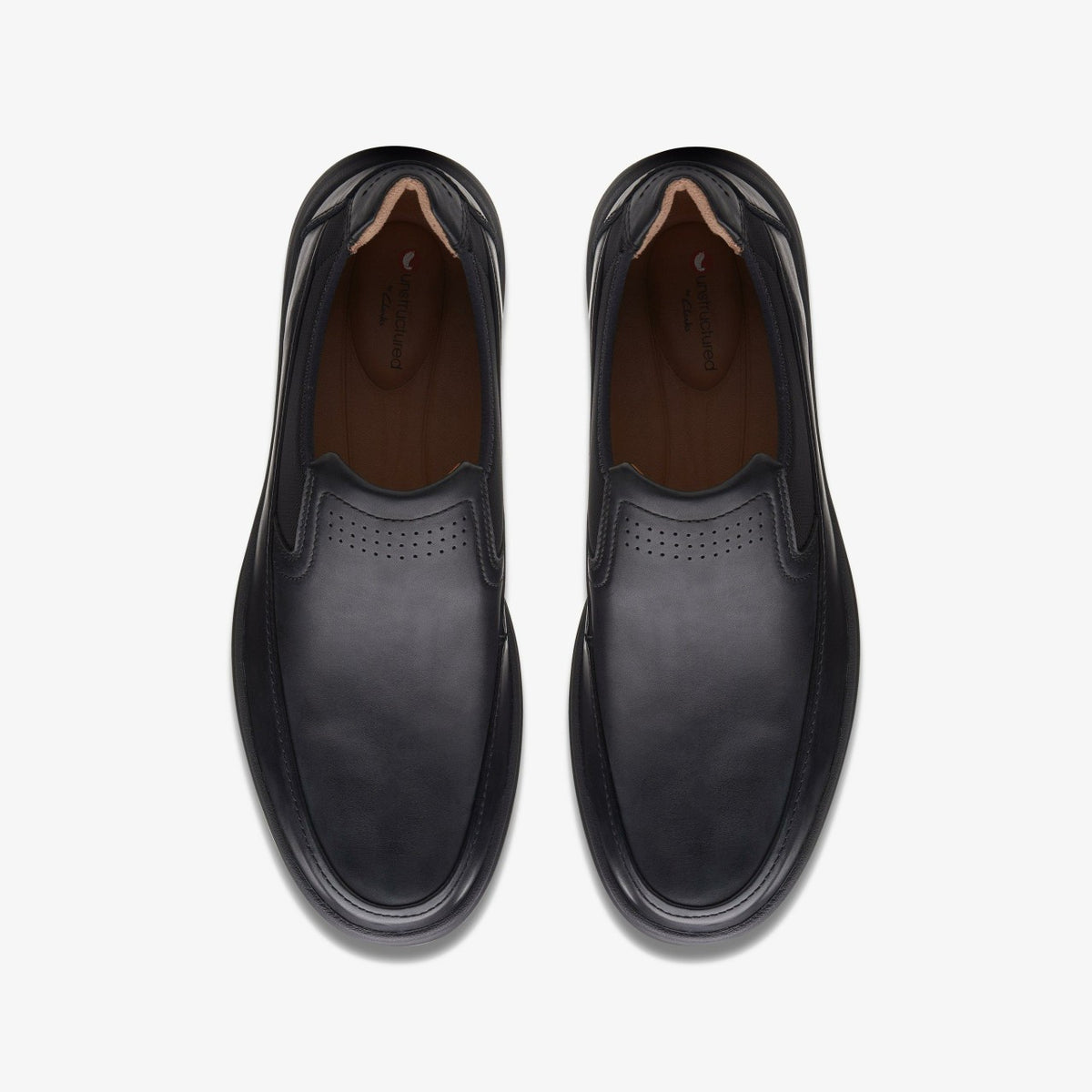 Clarks Men Un Abode Go Loafer Black Leather