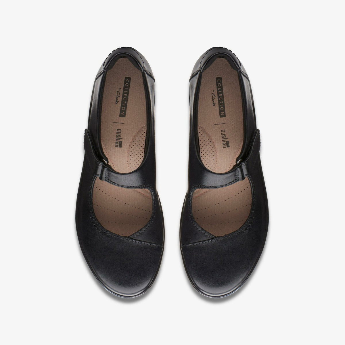 Clarks Women Hope Henley Black Leather
