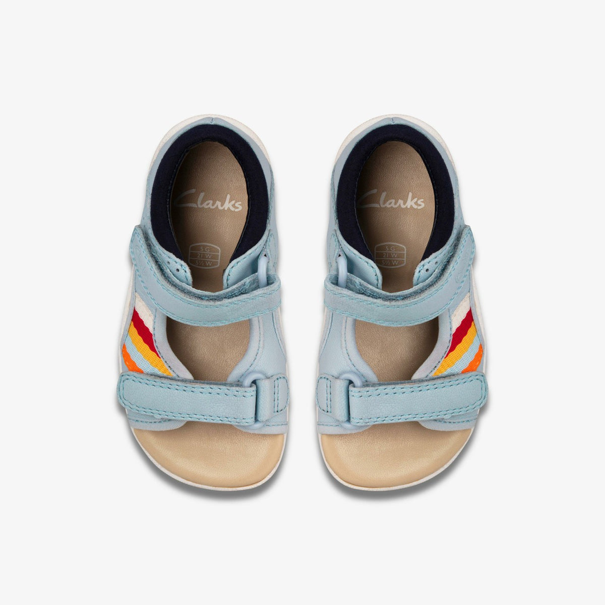 Clarks Kids Zora Beau Toddler Light Blue