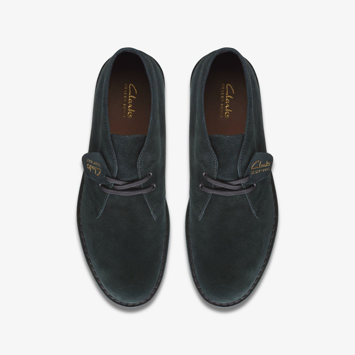 Clarks Men Desert Boot Evo Black Suede