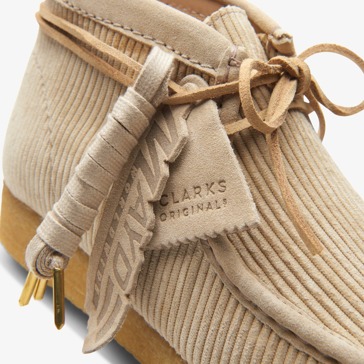 Clarks Women Wallabee Boot Sand Cord