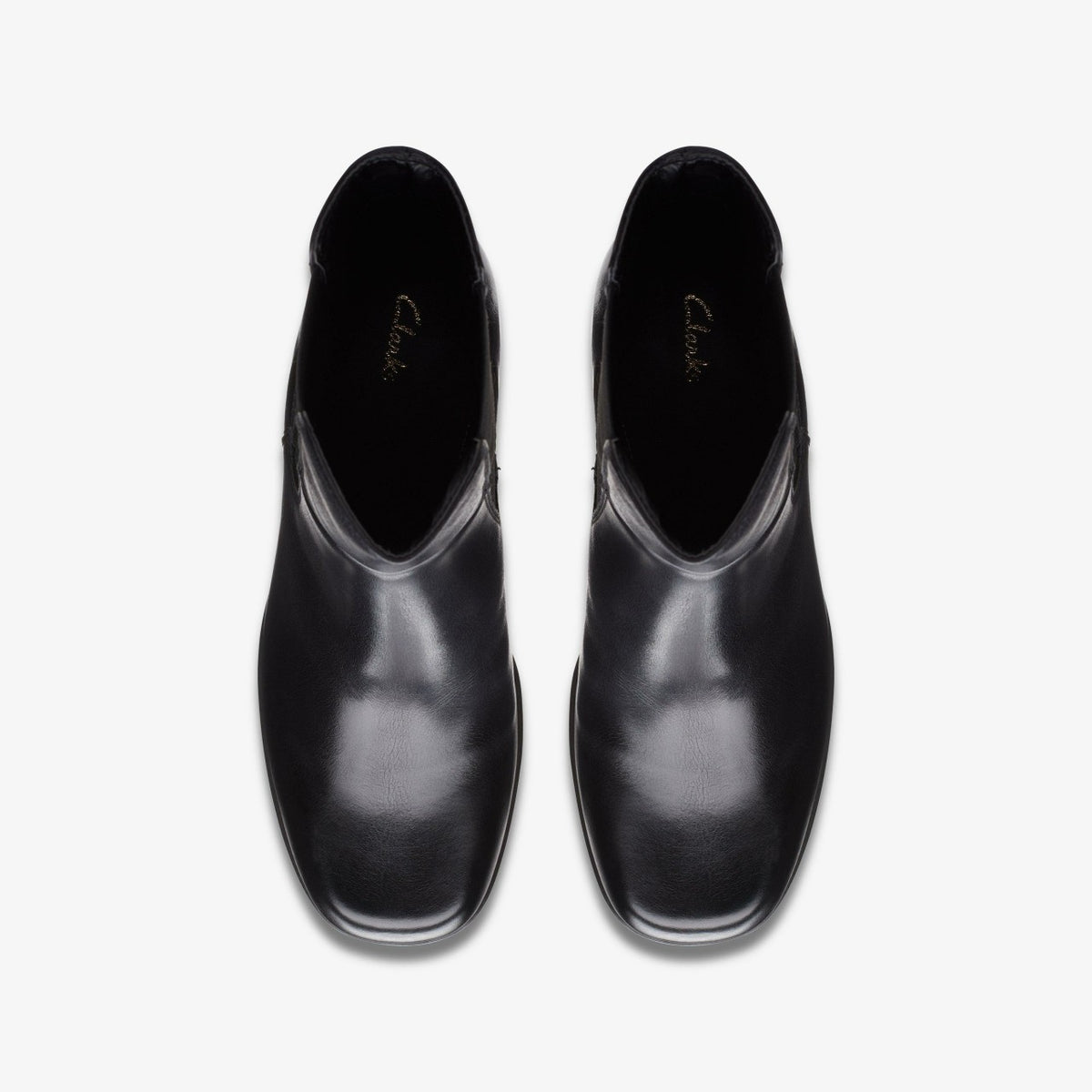 Clarks Women Pique Up Black Leather