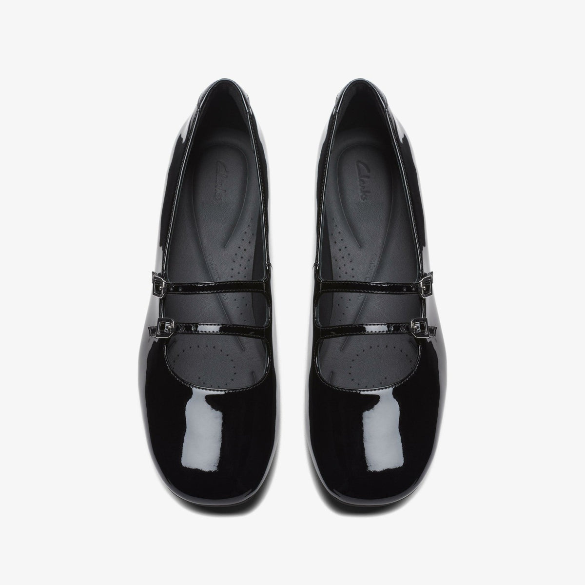Clarks Women Daiss 30 Shine Black Patent