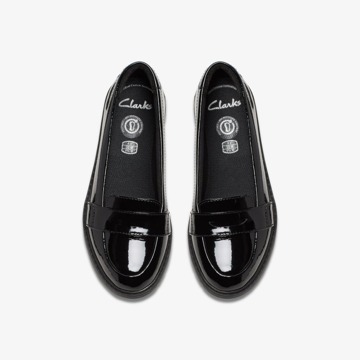 Clarks Kids Scala Loafer Kid Black Patent