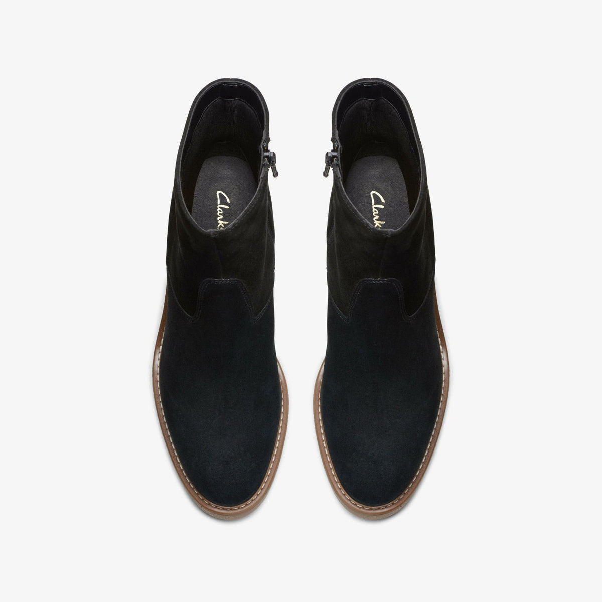 Clarks Women Colden Up Black Suede