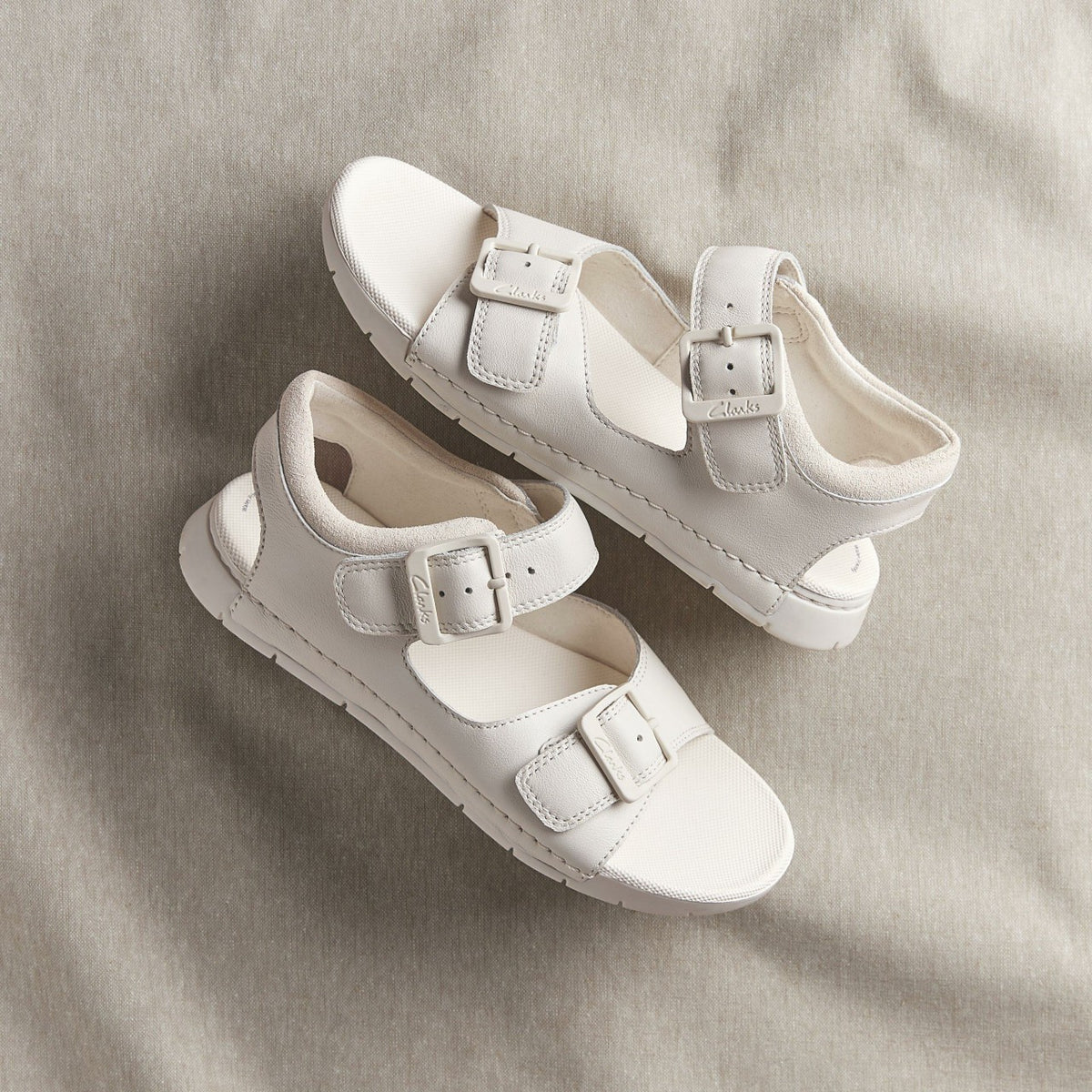 Clarks Kids Baha Beach Kid White