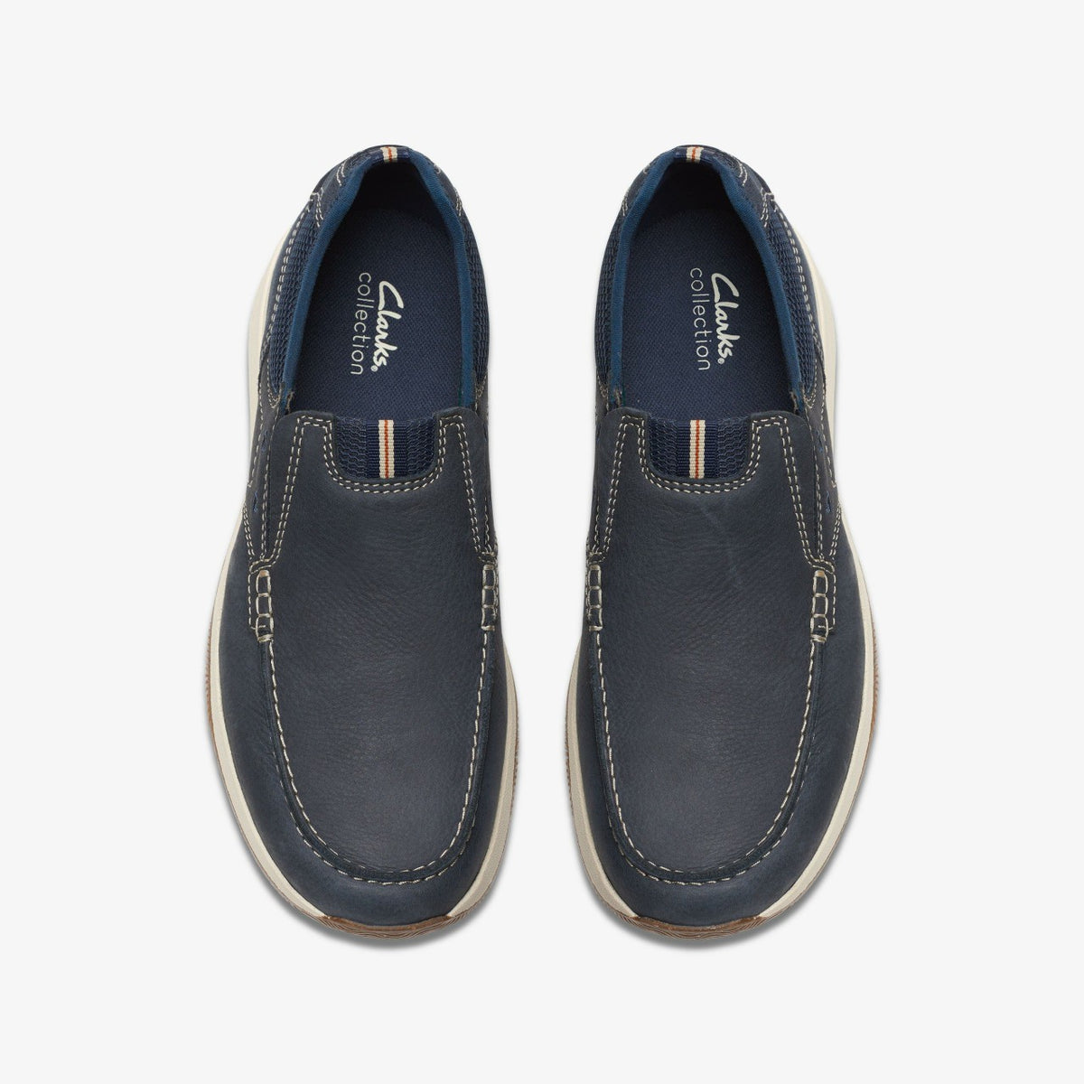 Clarks Men Sailview Step Loafer Navy Nubuck