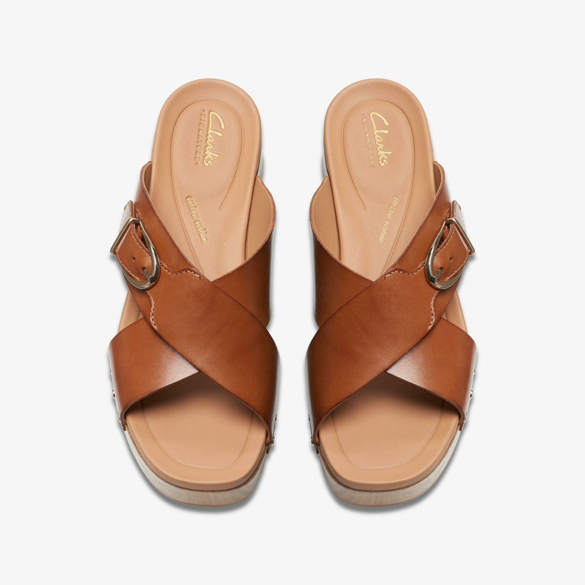 Clarks Women Sivanne Walk Tan Leather