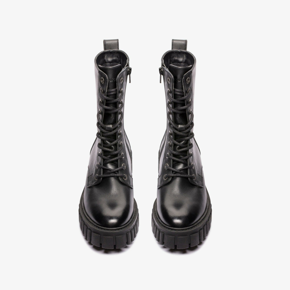 Clarks Women Page Lace Boot Black Leather