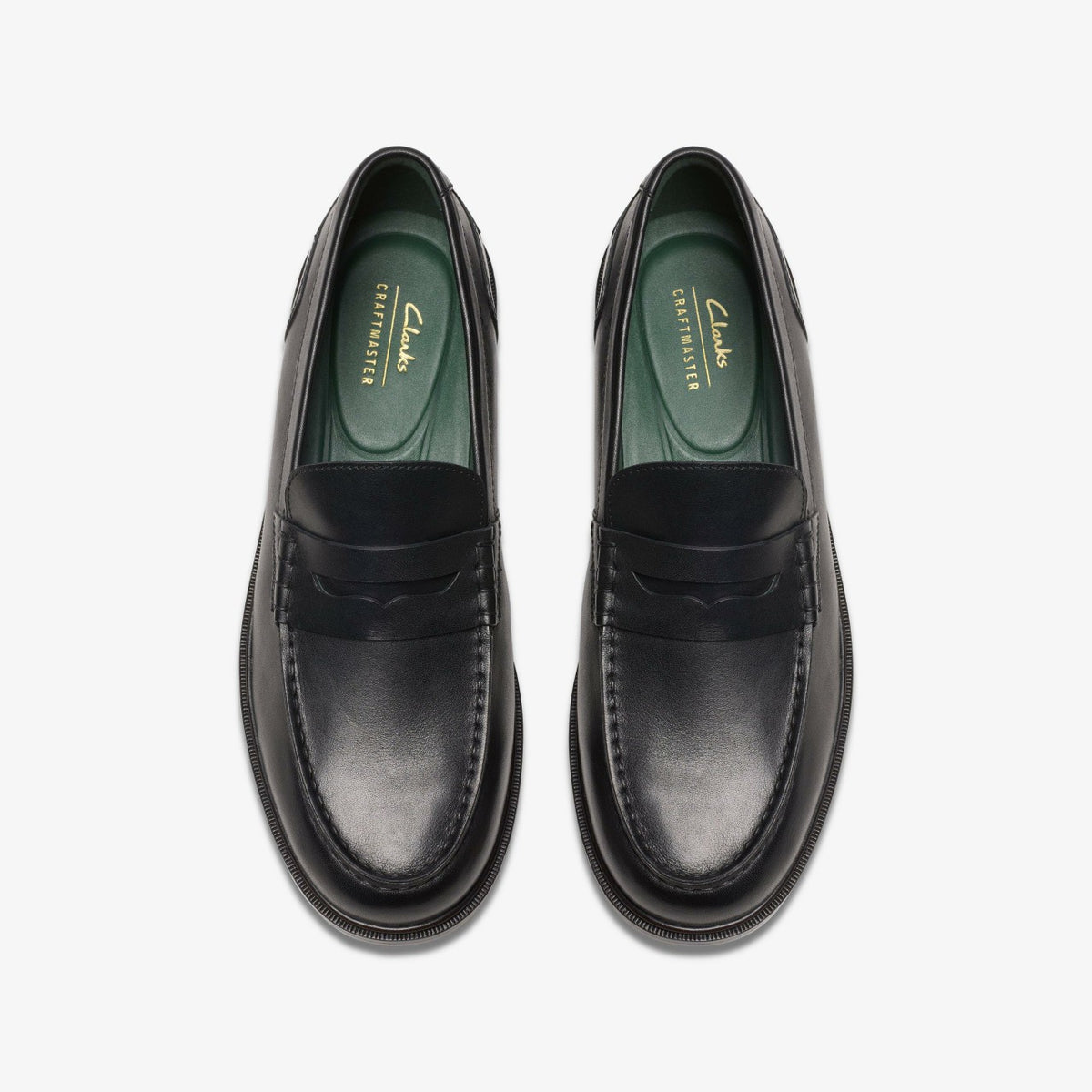 Clarks Men Craft James Lo Loafer Black Leather