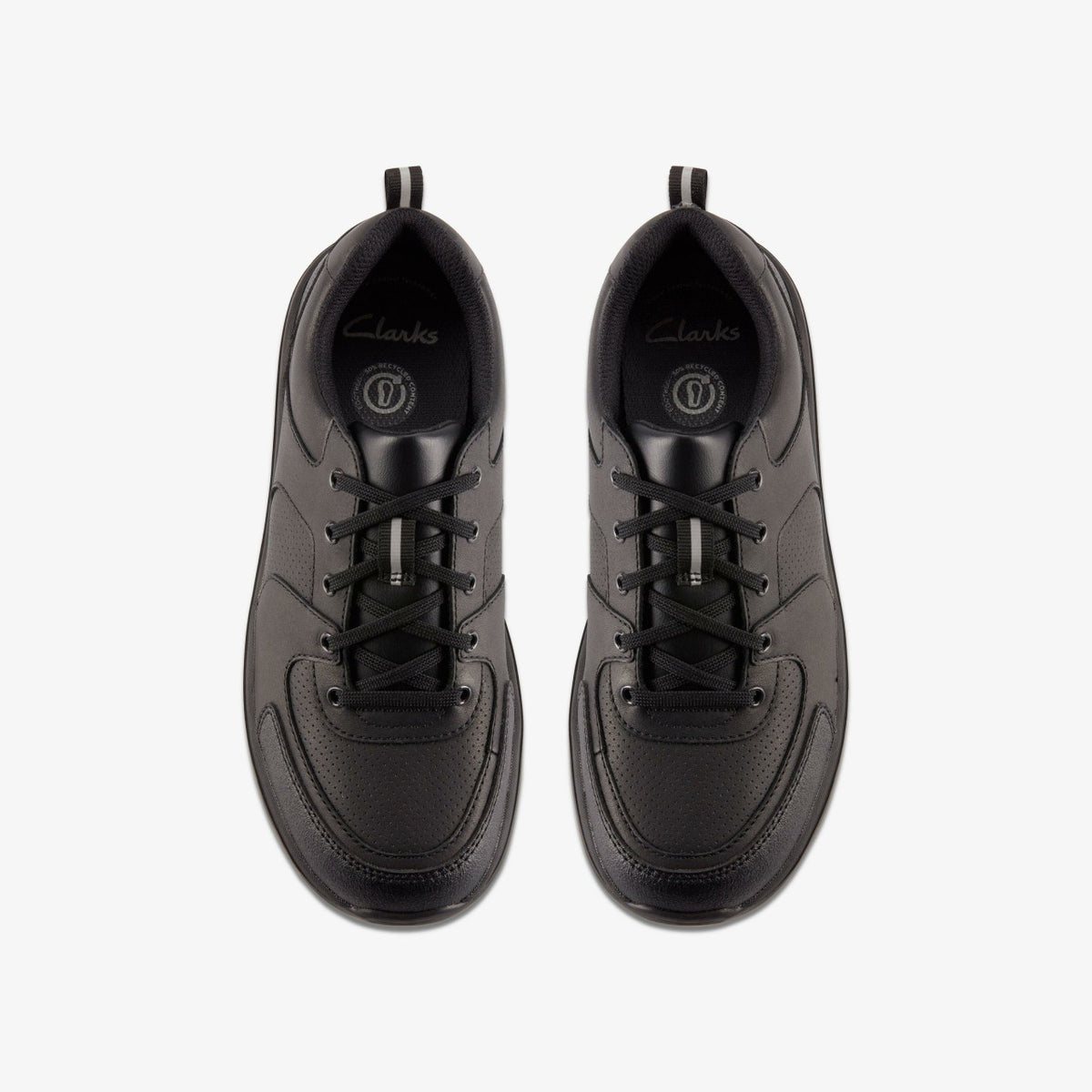 Clarks Kids Daze Loop 2 Youth Black Leather
