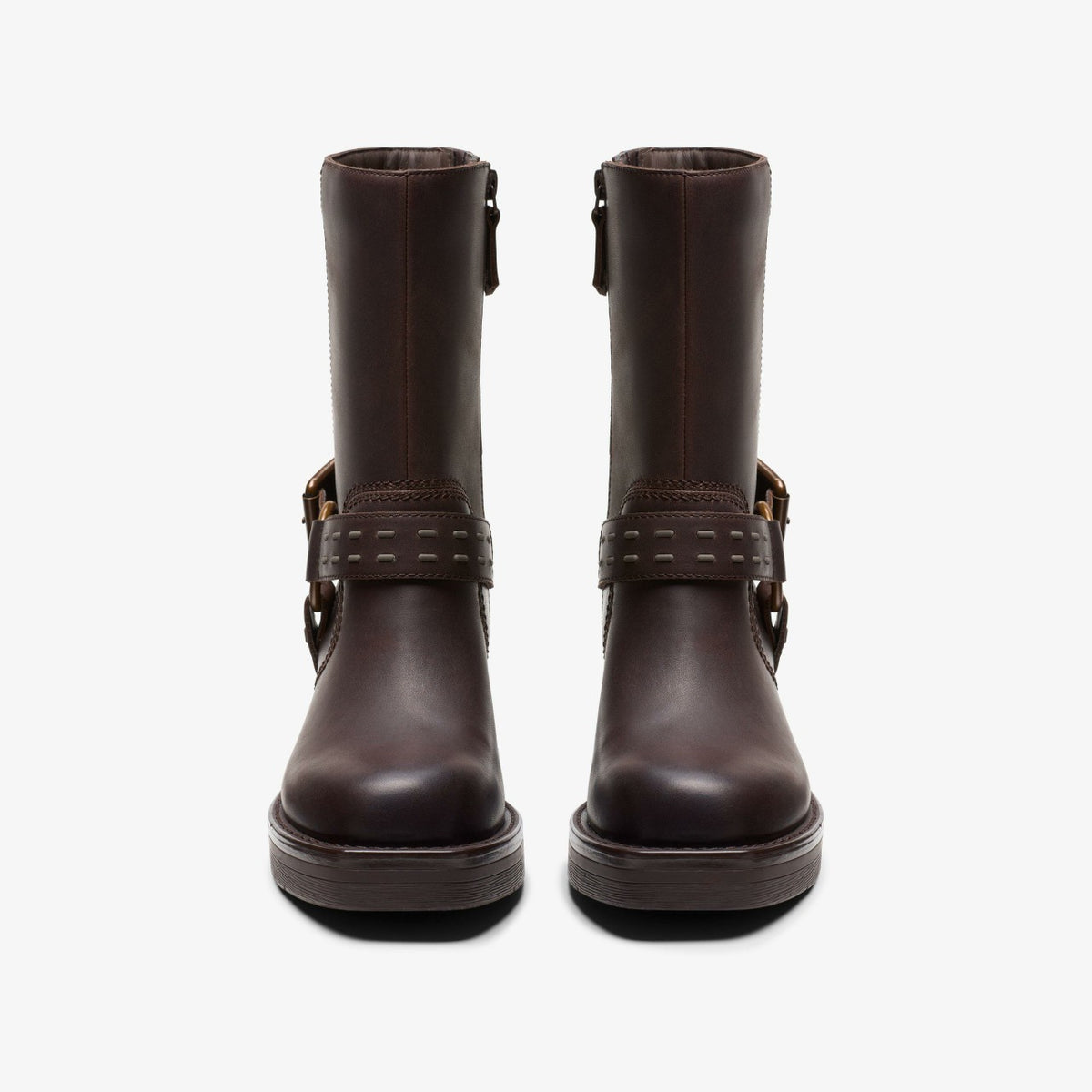Clarks Women Rebelle Up Walnut Leather