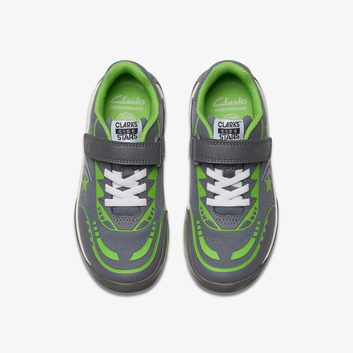 Clarks Kids Cica Star Flex Kid Grey/Green
