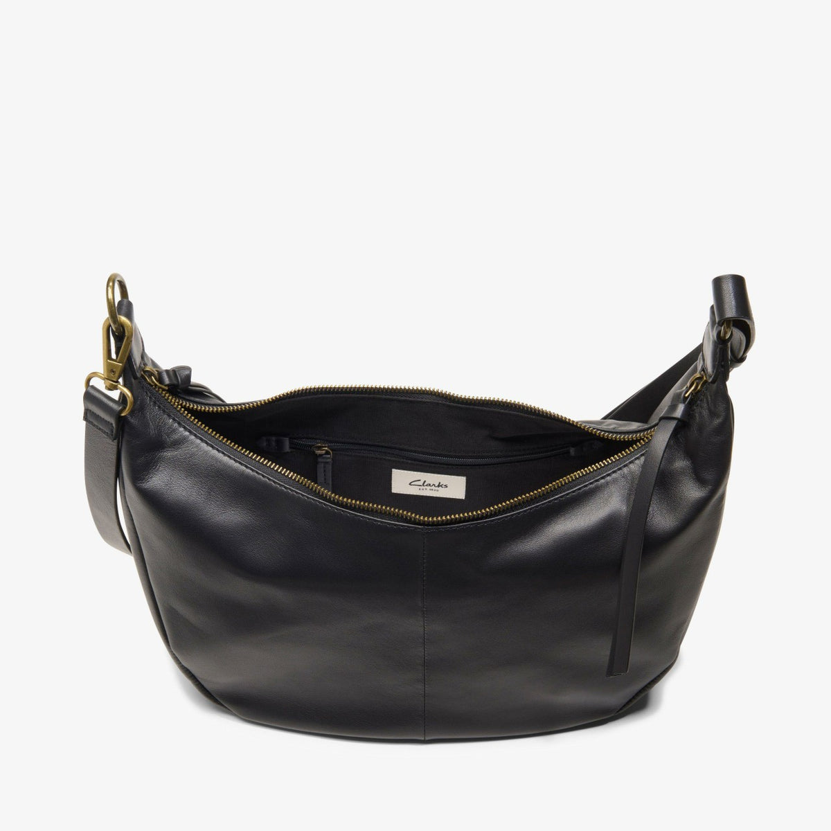 Clarks Women Willow Moon Black Leather