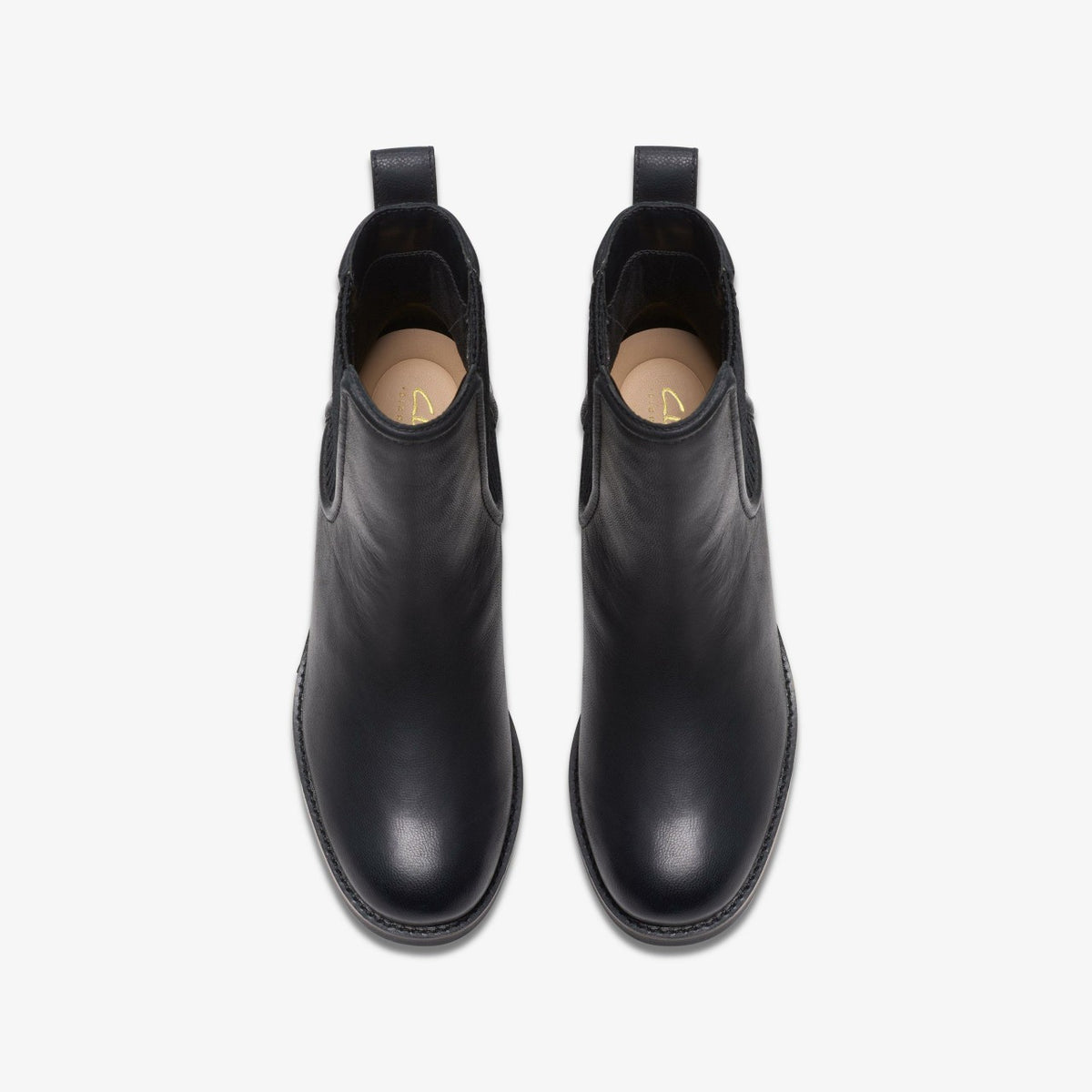 Clarks Women Chamberly Top Black Leather