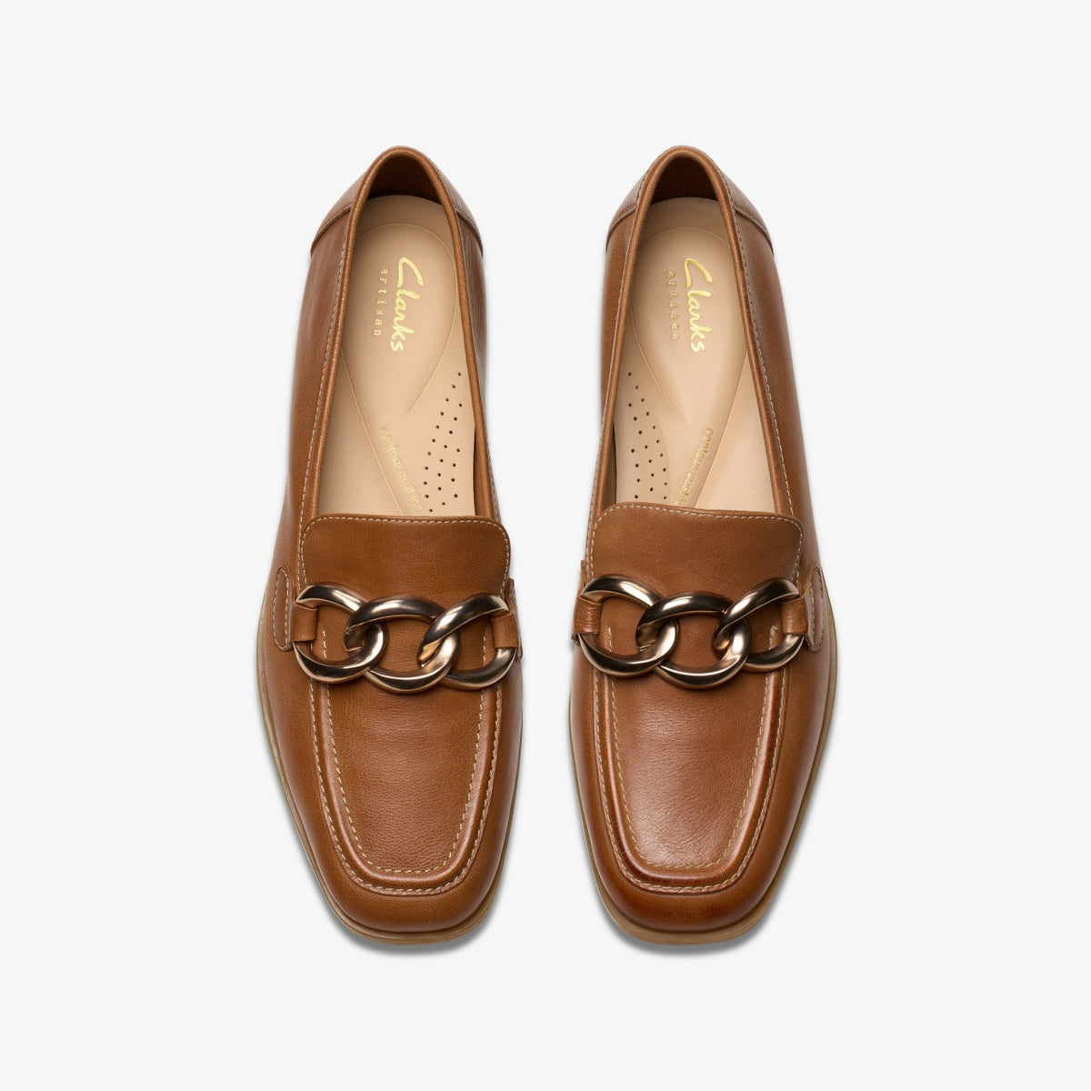 Clarks Women Sarafyna Iris Loafer Tan Leather