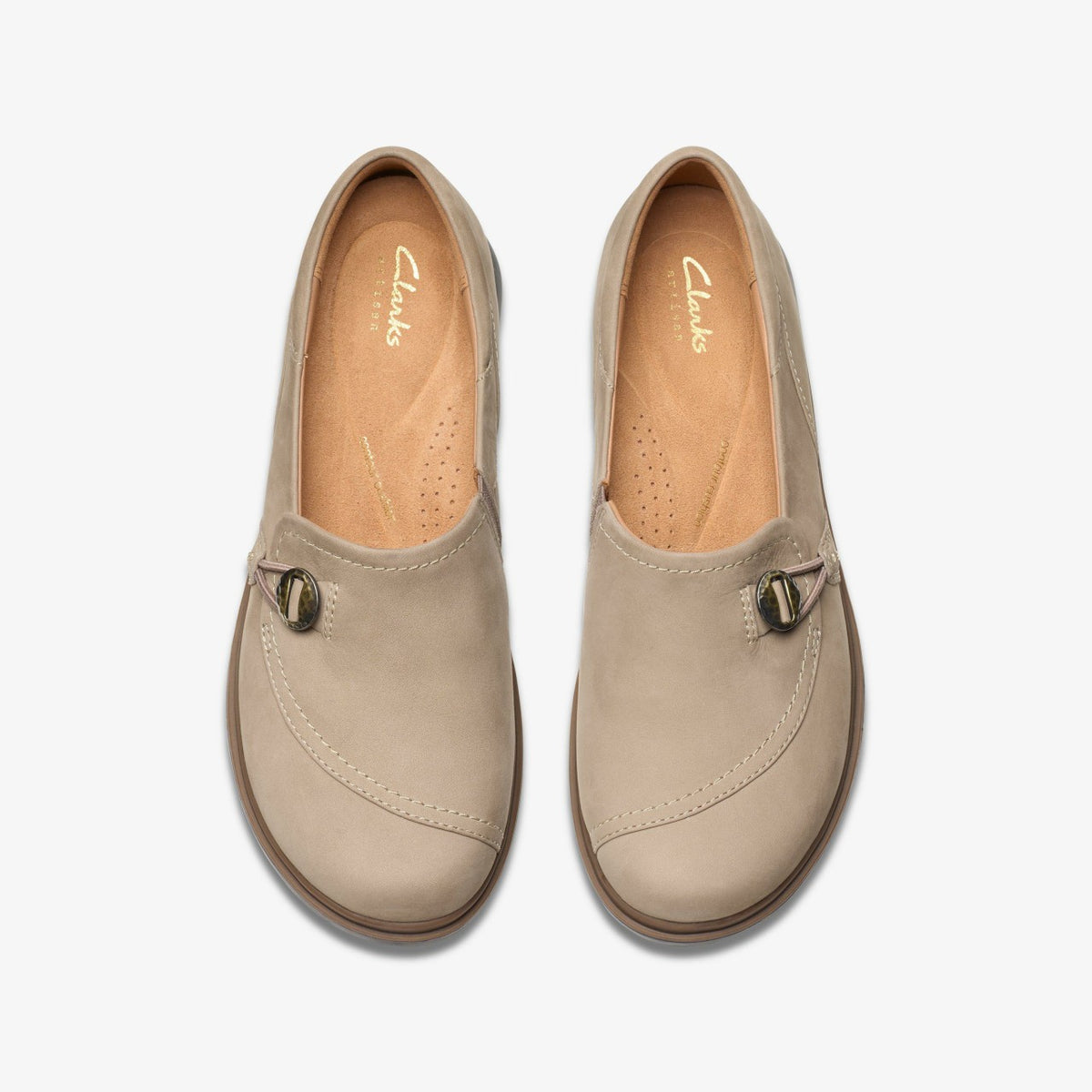 Clarks Women Certina Ease Pebble Nubuck