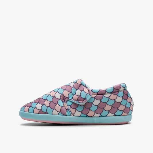 Clarks Kids Fluffy Snug Kid Pink Multicolour