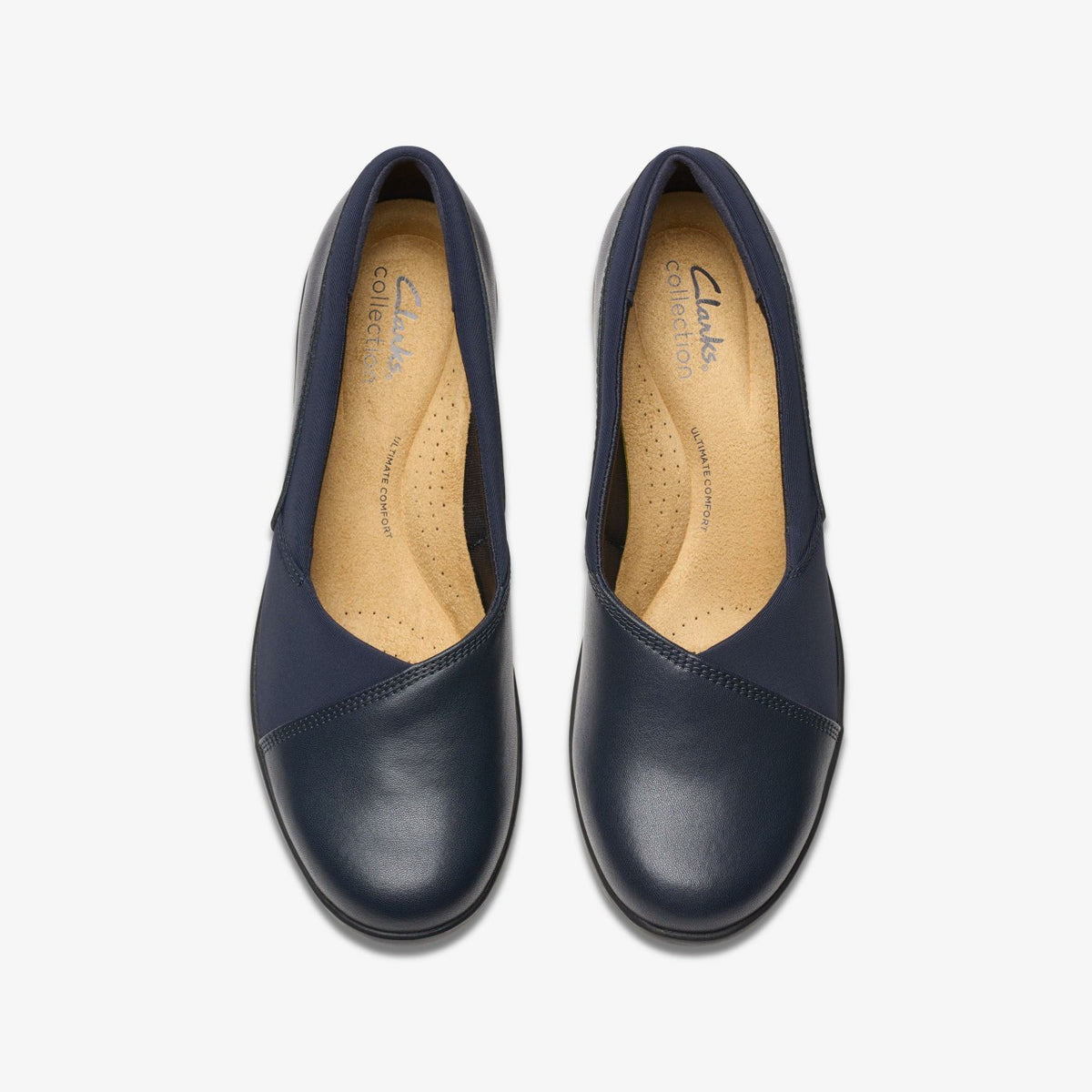 Clarks Women Suttyn Walk Navy Leather