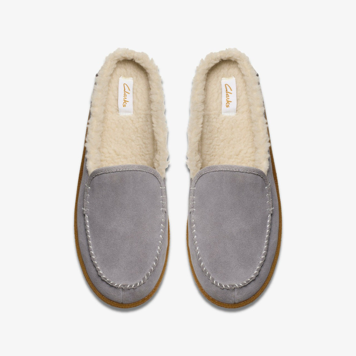 Clarks Women Pilton 2 Craft Grey Suede