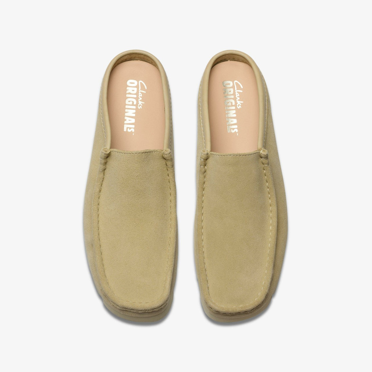 Clarks Men Wallabee Slip Maple Suede