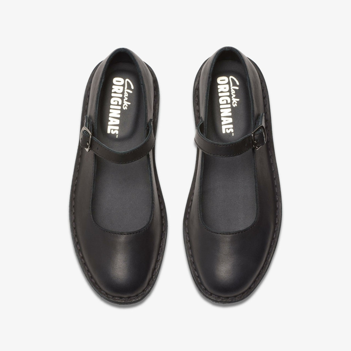 Clarks Women Desert Jane Black Leather