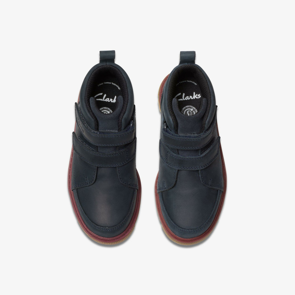 Clarks Kids Lorcam Hi Kid Navy
