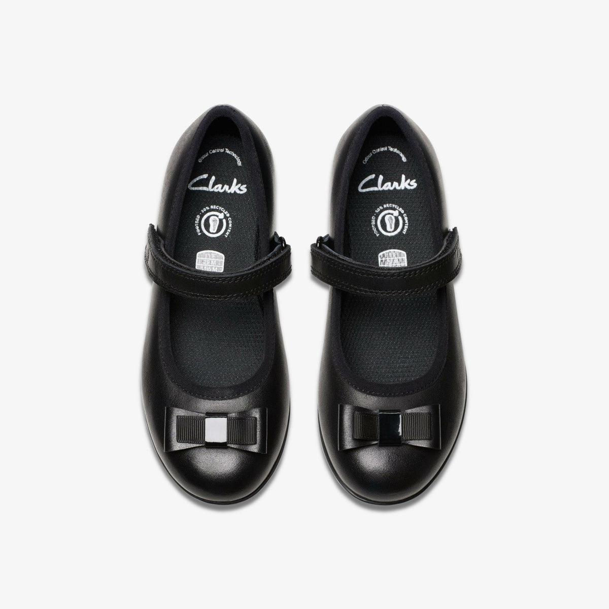 Clarks Kids Finja Tap Kid Black Leather