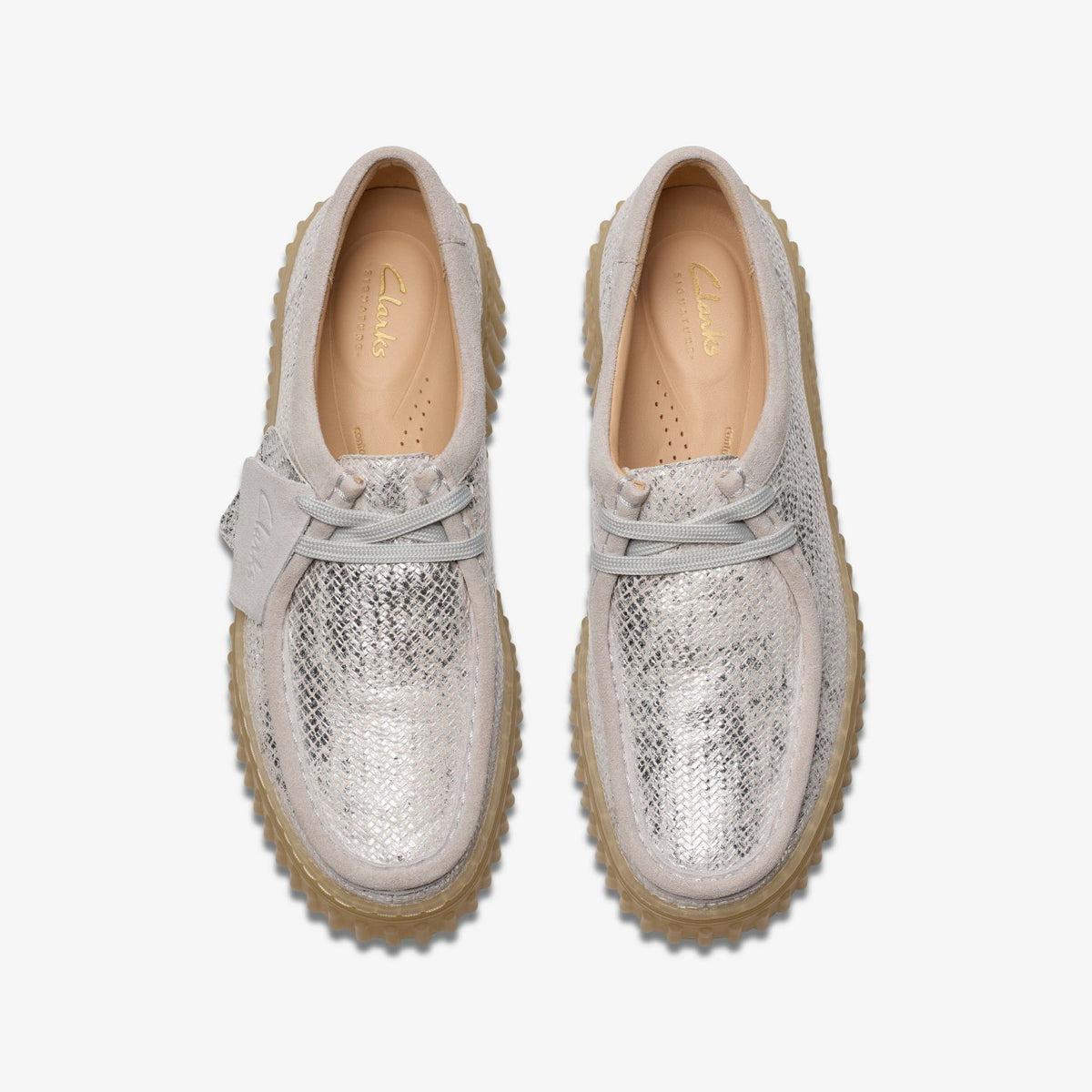 Clarks Women Torhill Bee Silver Metallic