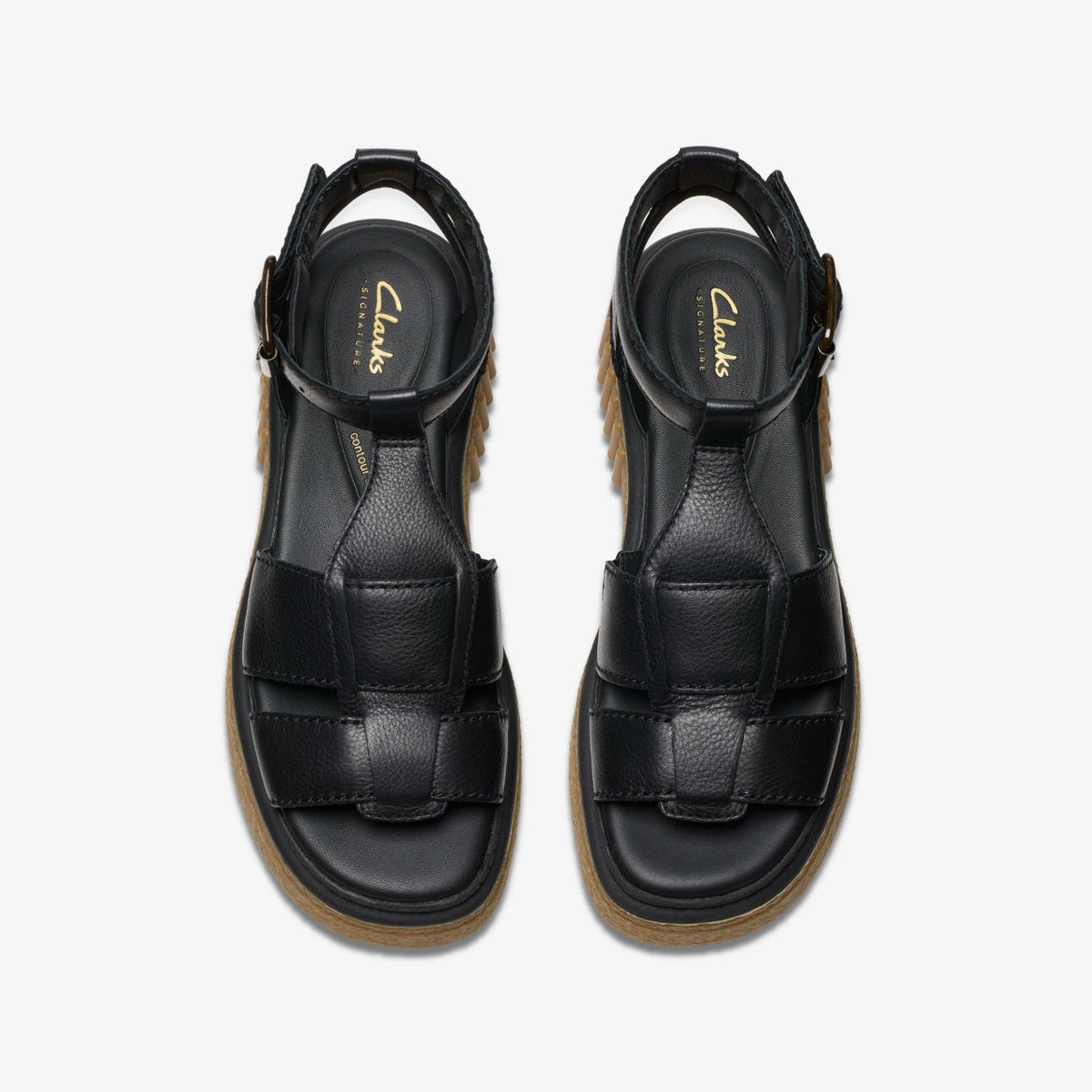 Clarks Women Evamar Sun Black Leather