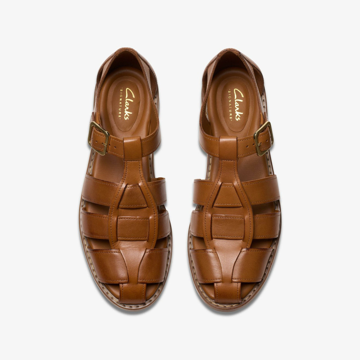 Clarks Women Hana Sun Tan Leather