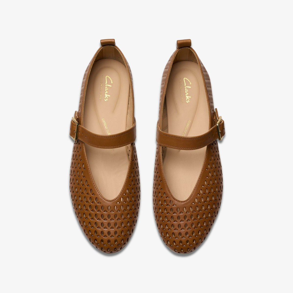 Clarks Women Fawna Jane Tan Leather
