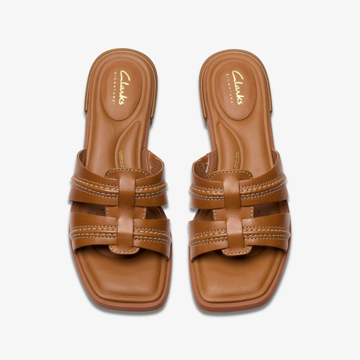 Clarks Women Ariany Mule Tan Leather