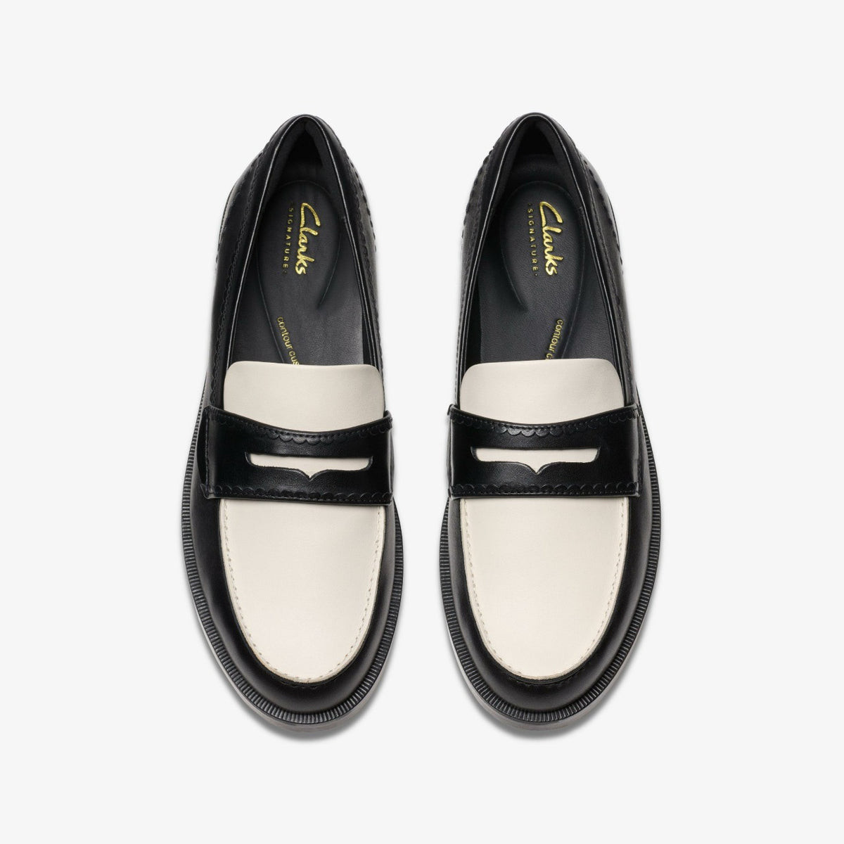 Clarks Women Straven Edge Black Combination Leather