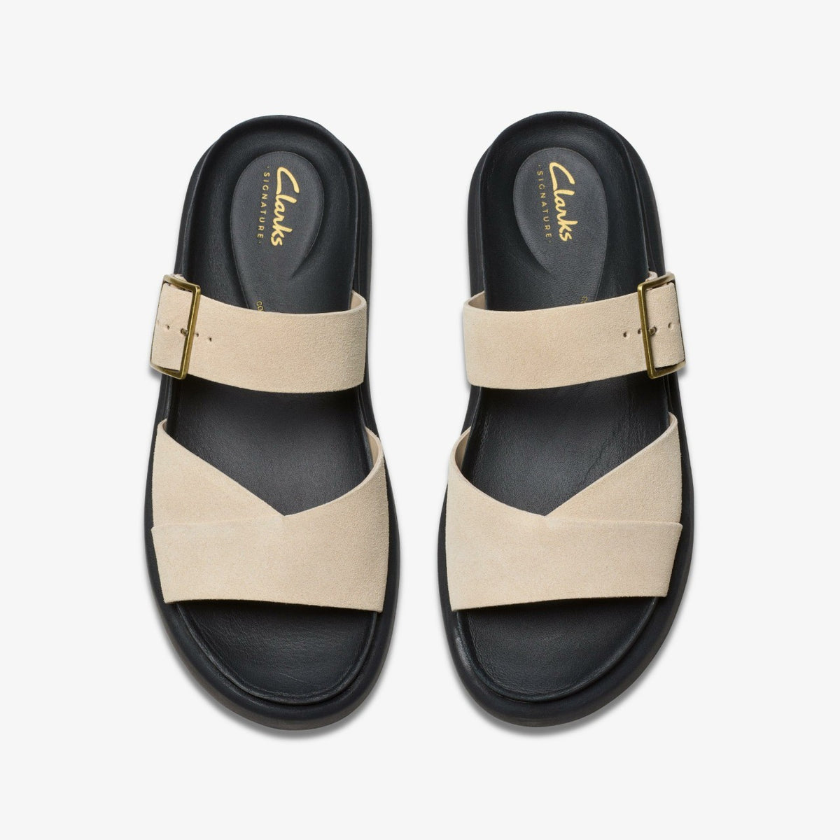Clarks Women Aristella Mule Ecru Suede