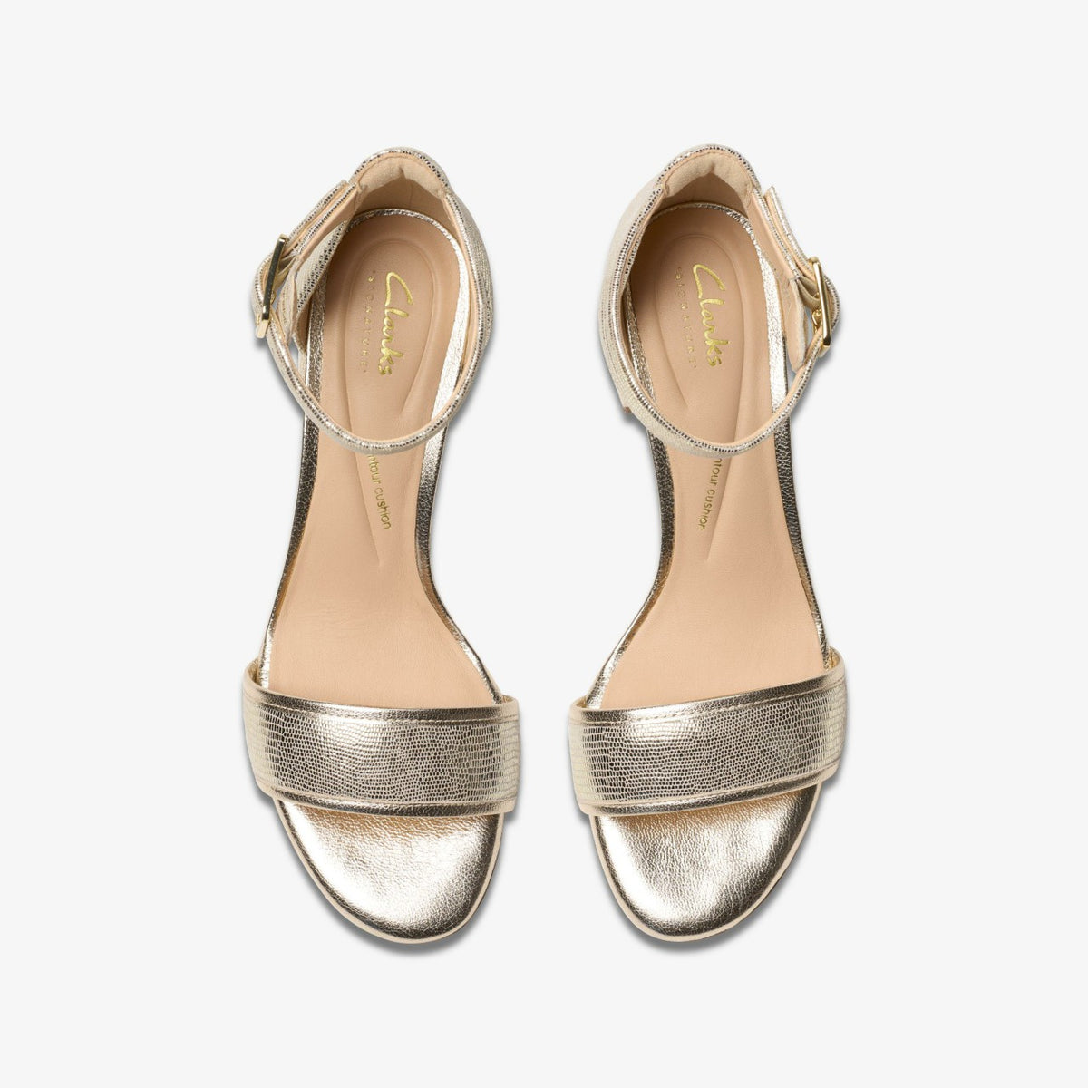 Clarks Women Ezoria Mae Champagne Interest