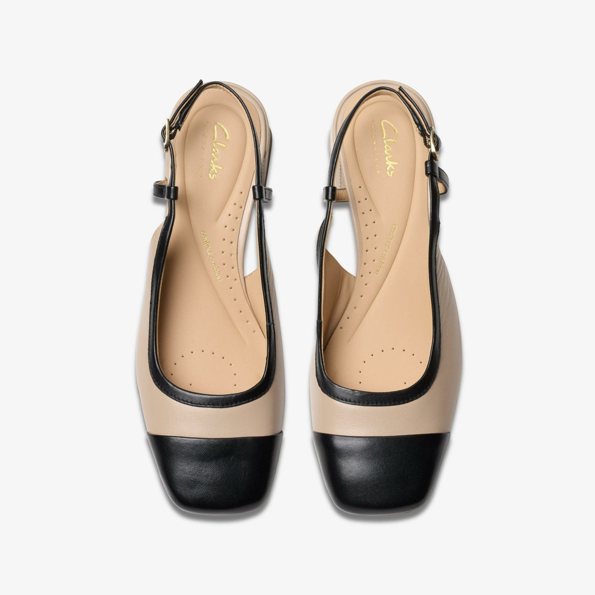 Clarks Women Nyta 45 Sling Sand Combination Leather