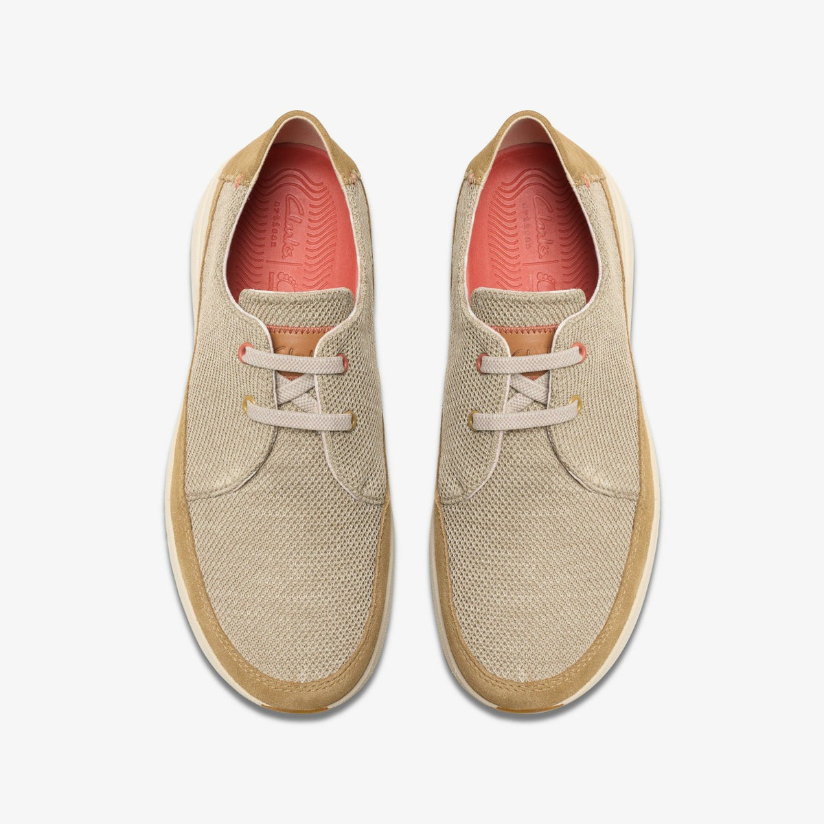 Clarks Men Easeway Lace Sand Combination