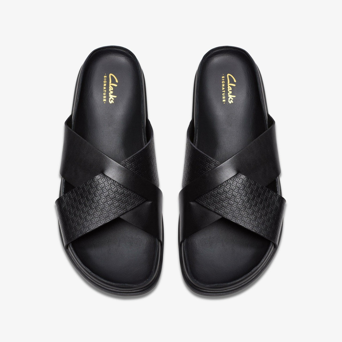 Clarks Men Torford Cross Black Leather