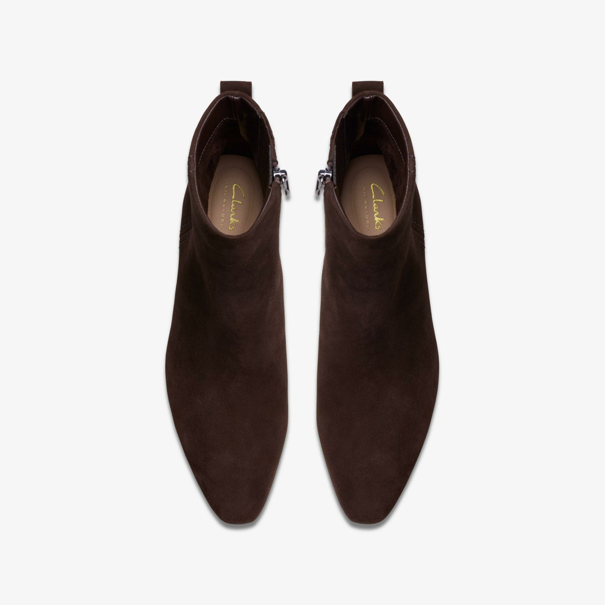 Clarks Women Edina Up Dark Brown Suede