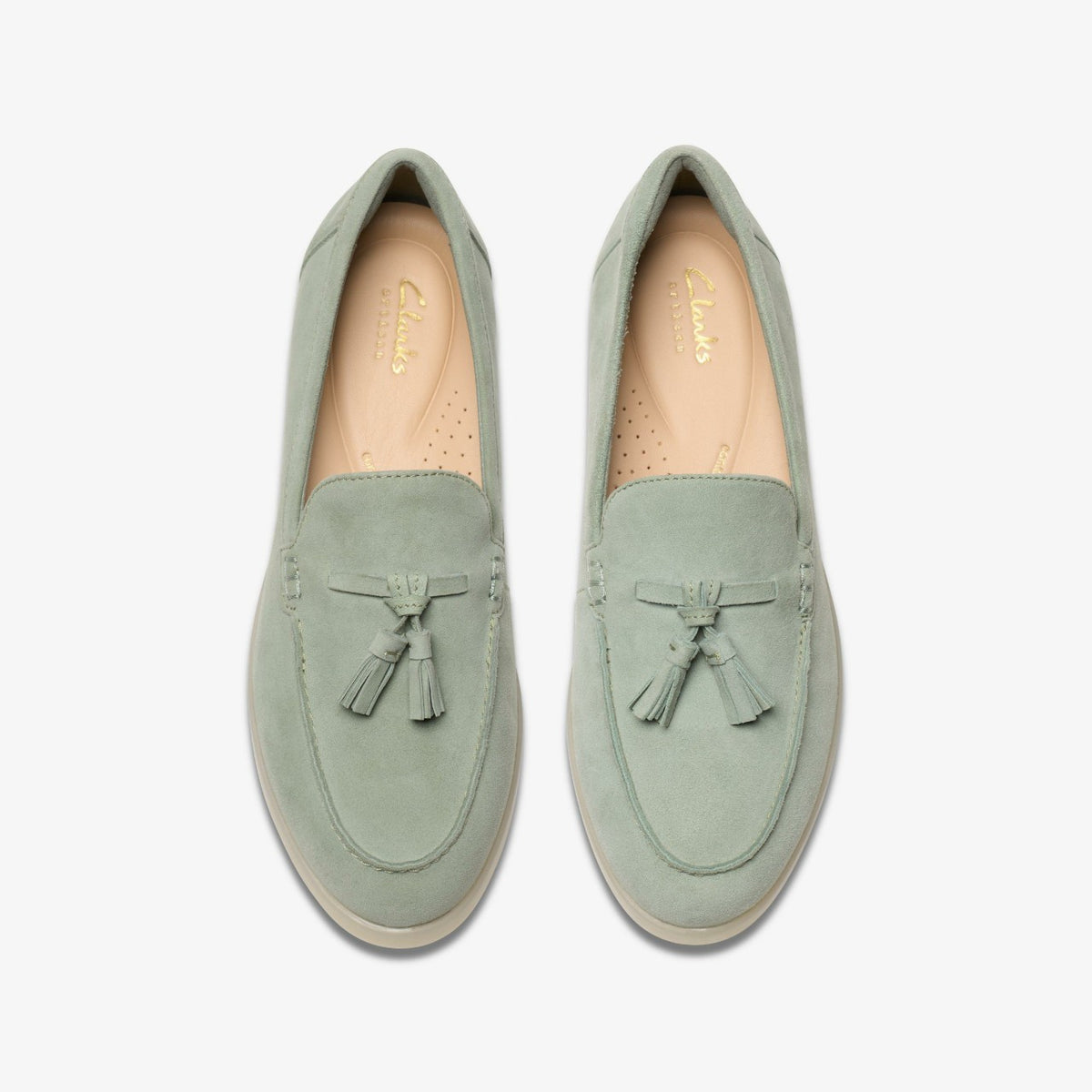 Clarks Women Narini Edge Light Green Suede
