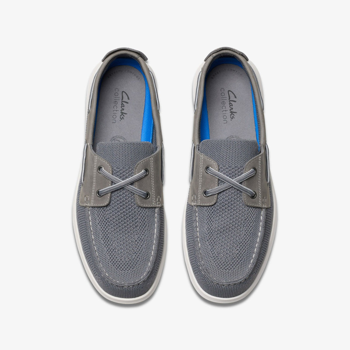 Clarks Men Flexway Tie Grey Combination