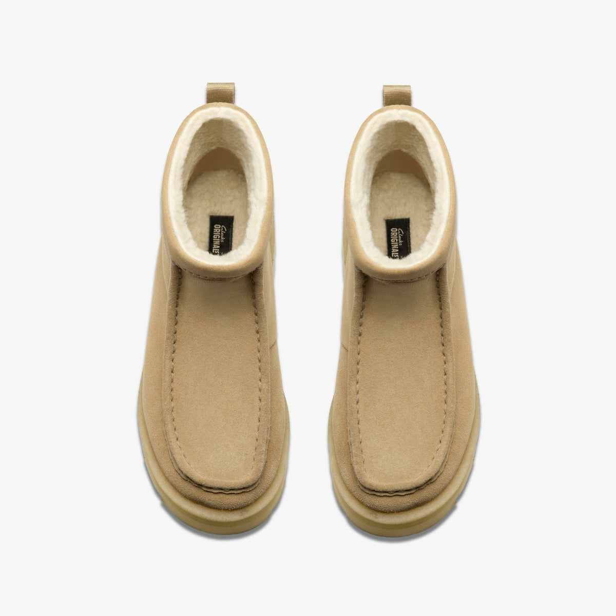 Clarks Women Meare Rooey Dark Sand Warmlined