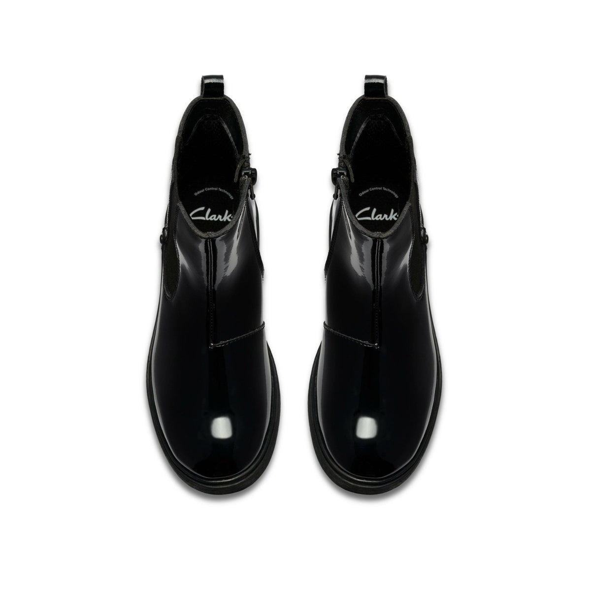 Clarks Kids Astrol Orin Kid Black Patent