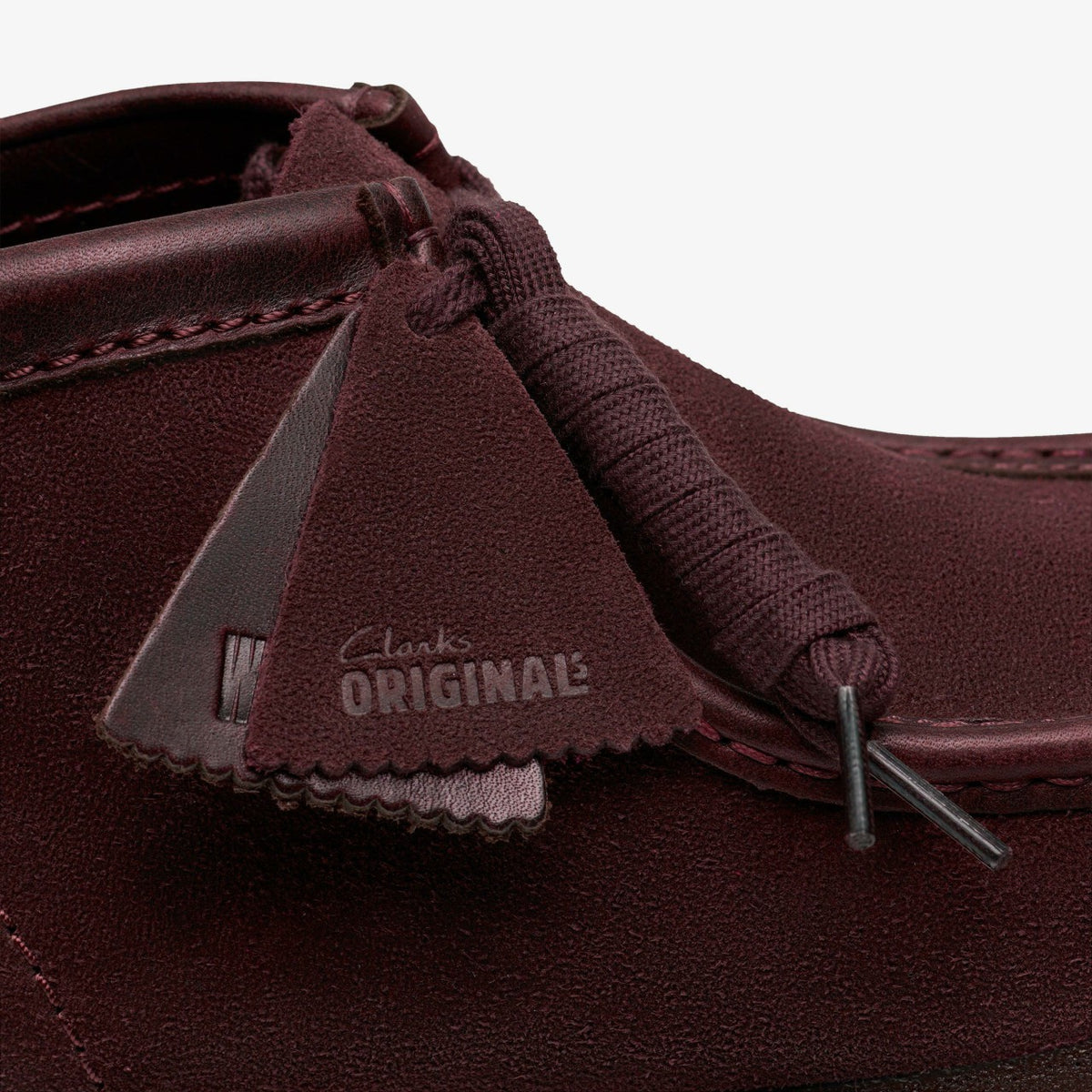 Clarks Men Wallabee Boot Purple Grape Suede