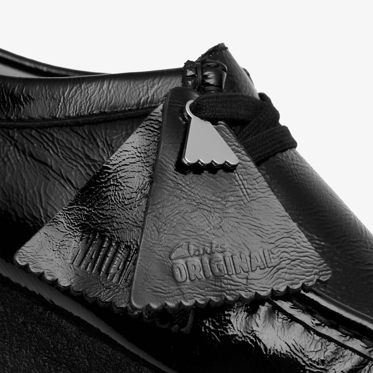 Clarks Women Wallabee Black Patent