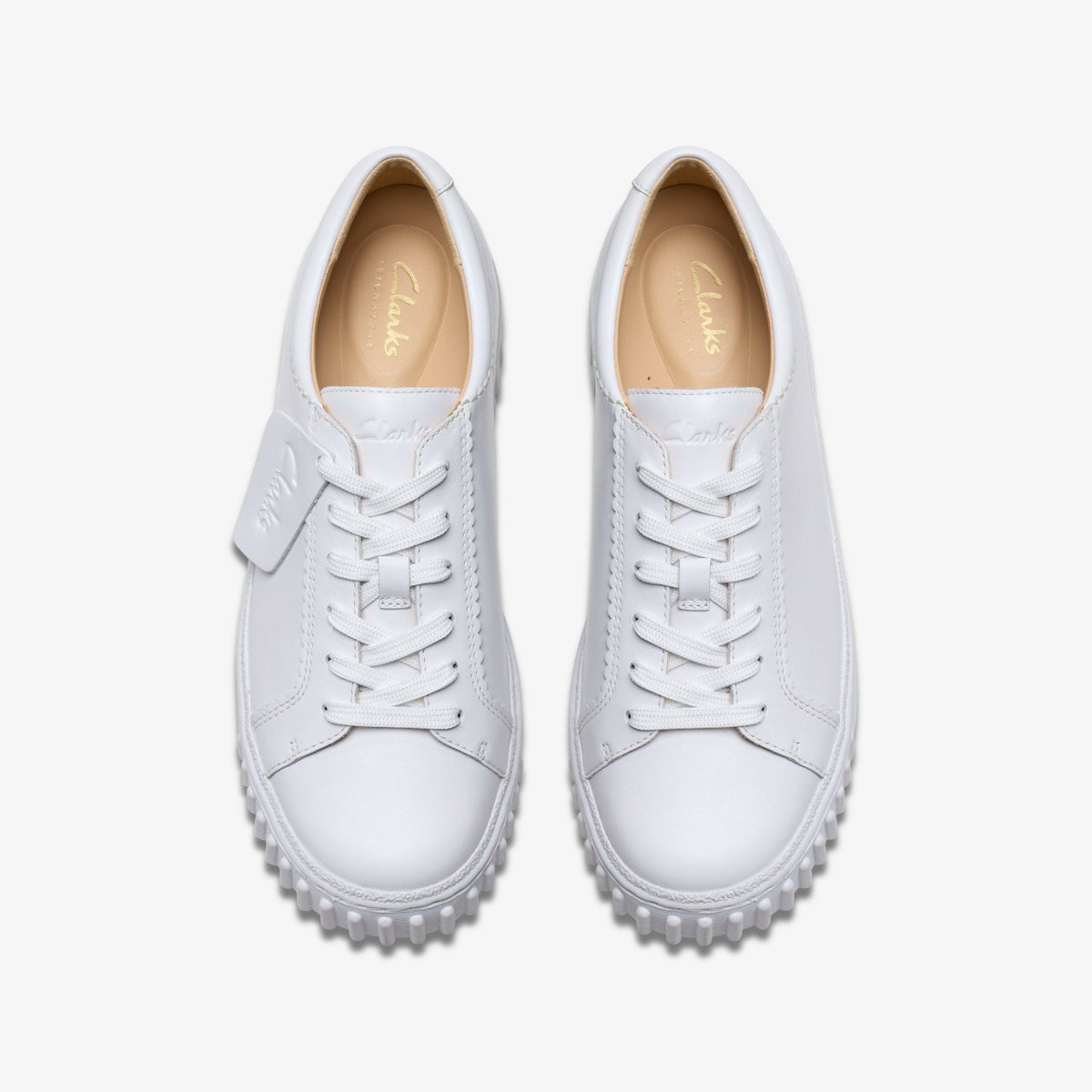 Clarks Women Mayhill Walk White Leather