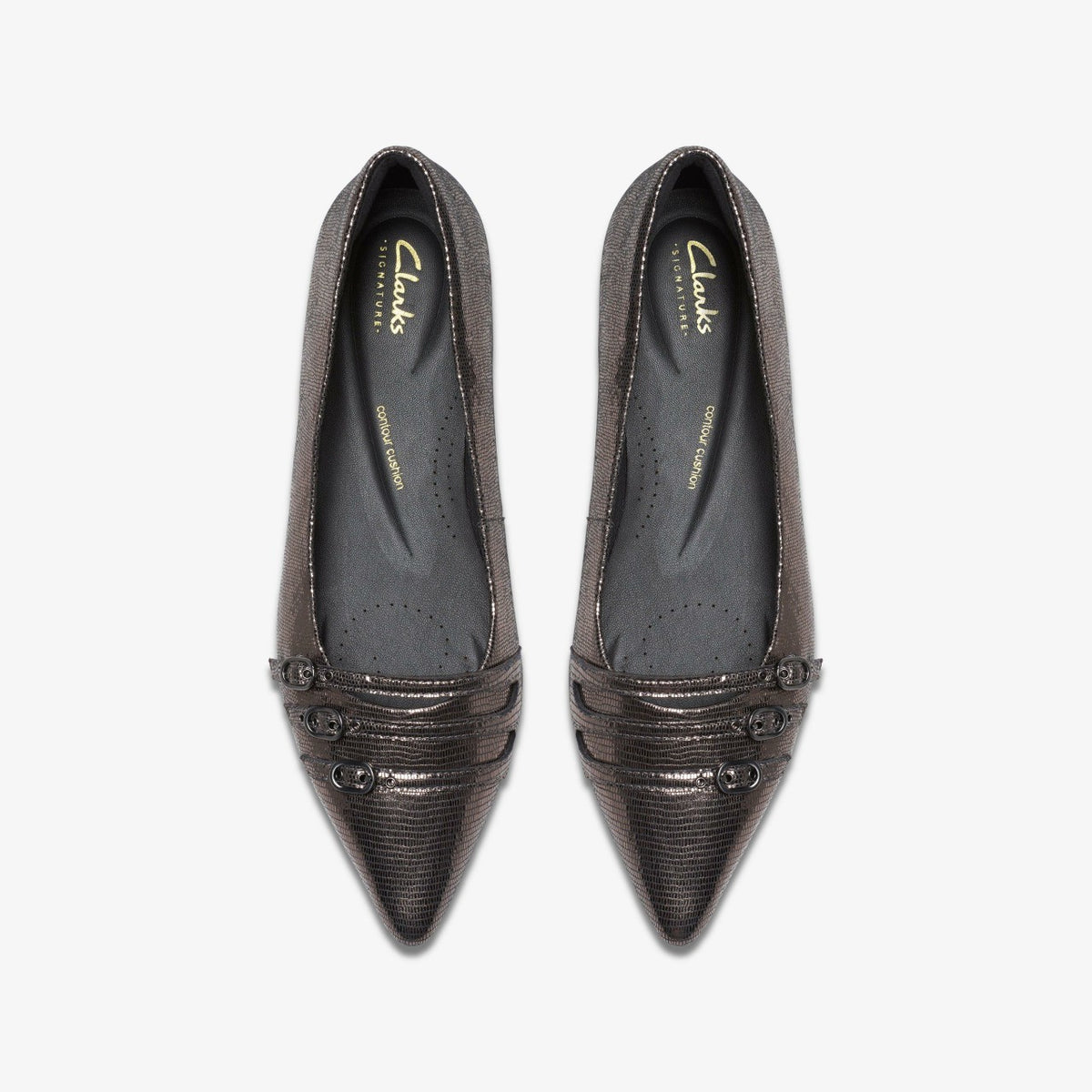 Clarks Women Sensa 15 Strap Metallic