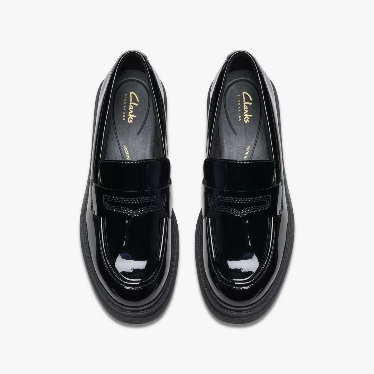 Clarks Women Orinoco3 Edge Black Patent